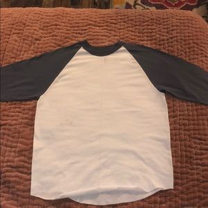 Gray and White Tee-Shirt